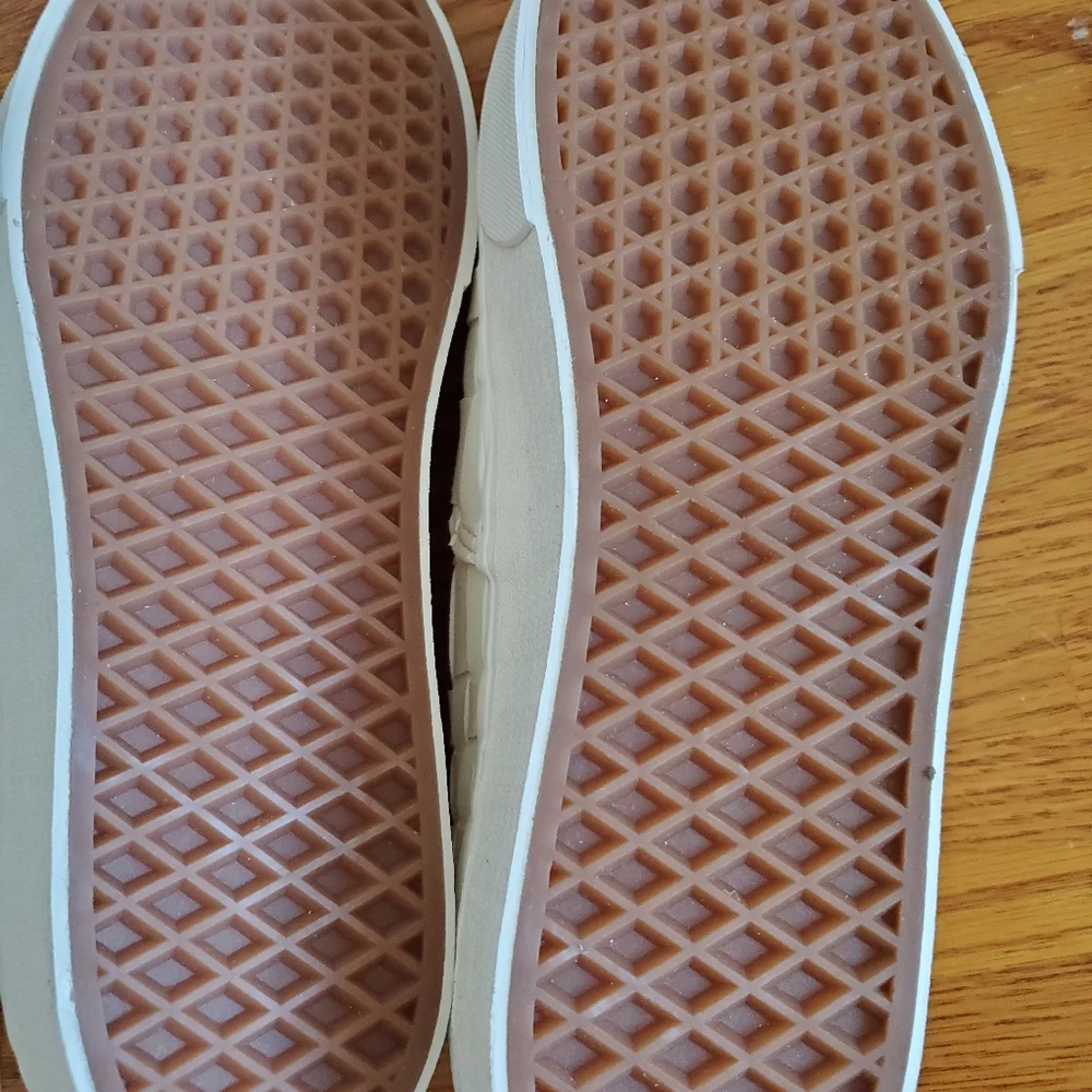 Vans White Pink Woven Checkered Platform Sneakers Men's Shoe 10 Women's 11.5 - Picture 10 of 11